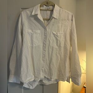 Madewell White Button-Down Shirt
